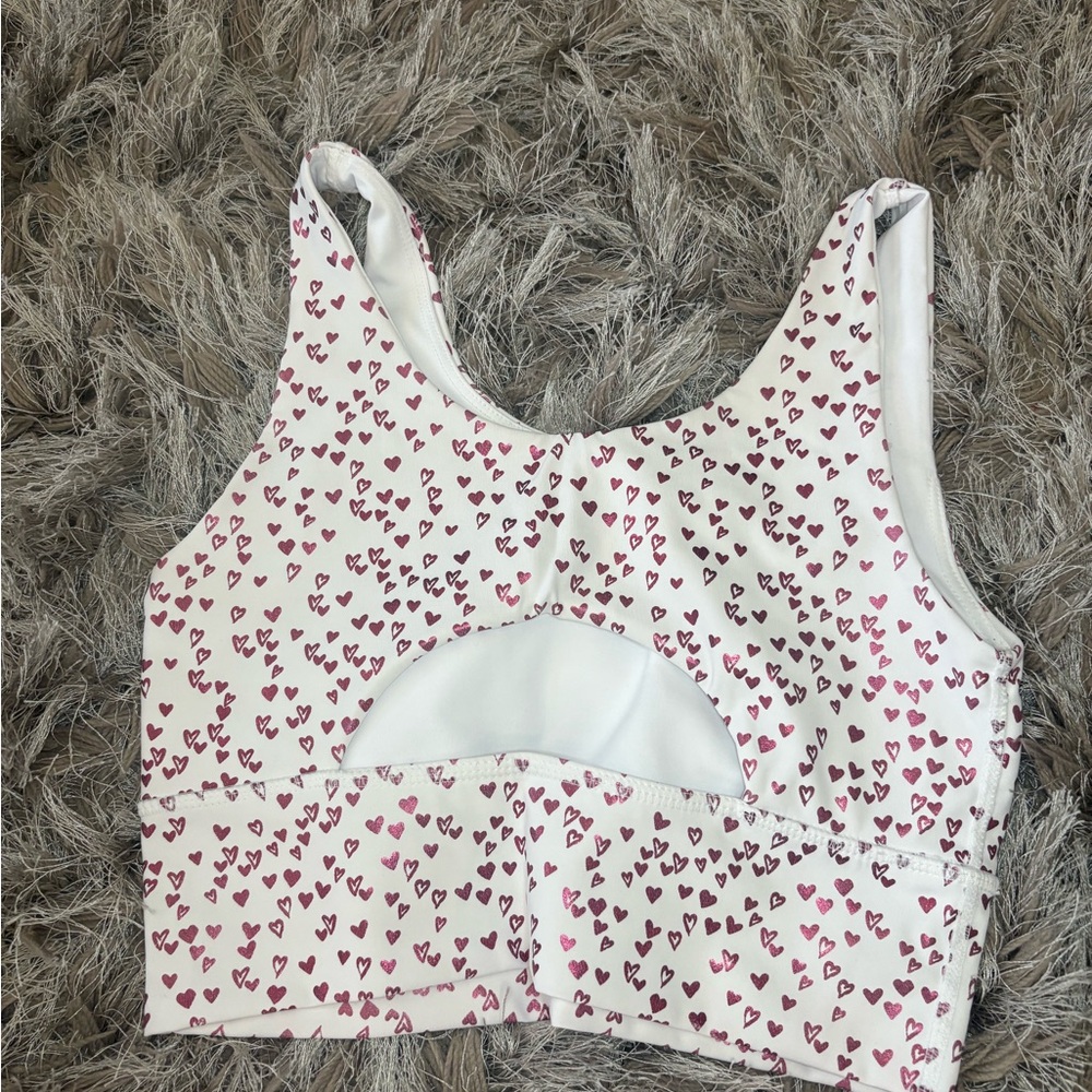 Heart Patterned Activewear Set - Picture 2 of 4